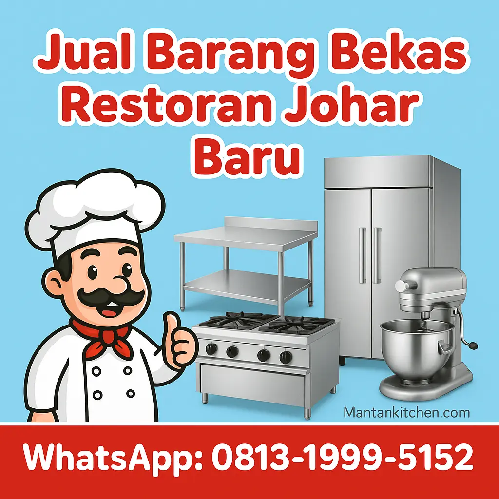Jual barang bekas restoran Johar Baru Jual barang bekas restoran Johar Baru