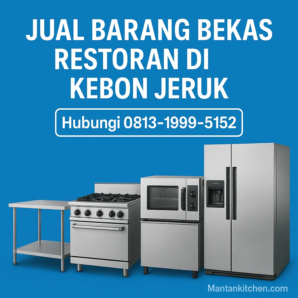 jual barang bekas restoran di kebon jeruk
